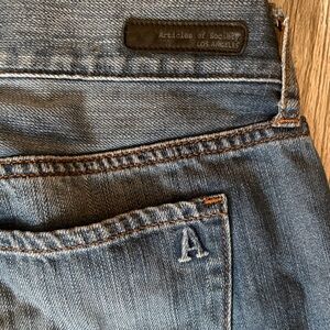 Articles Of Society Medium Blue Distressed Skinny Jeans